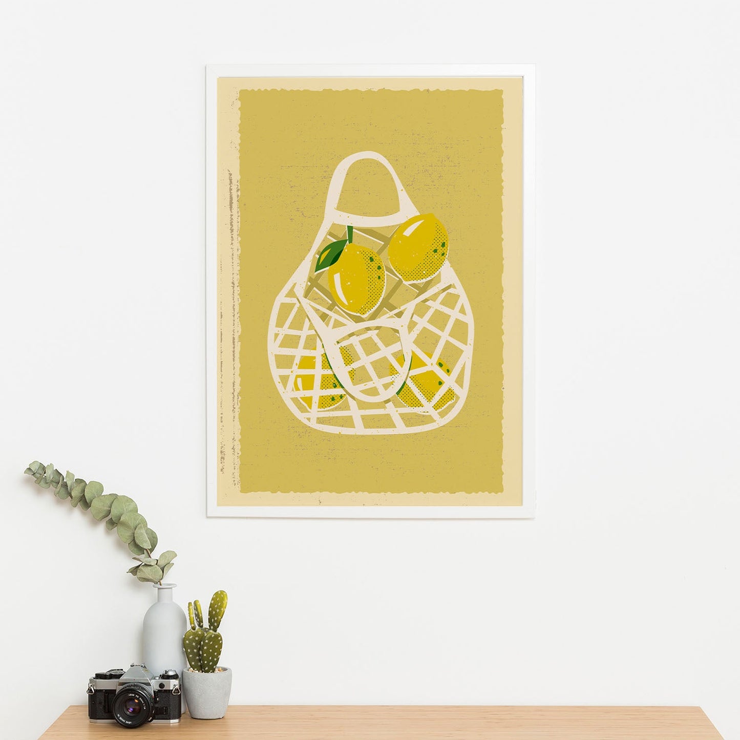 Wes Co Gallery Poster Lemon Basket 16 x 20" Home Goods - Illustrations Edge to edge Art Print