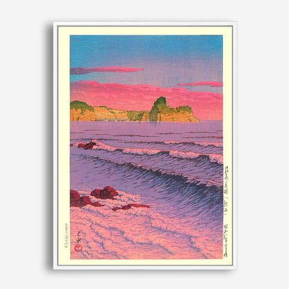 Wes Co Gallery Poster Morning Sea At Shiribeshi by Kawase Hasui 5 x 7" Home Goods - Artist Edge to edge Art Print