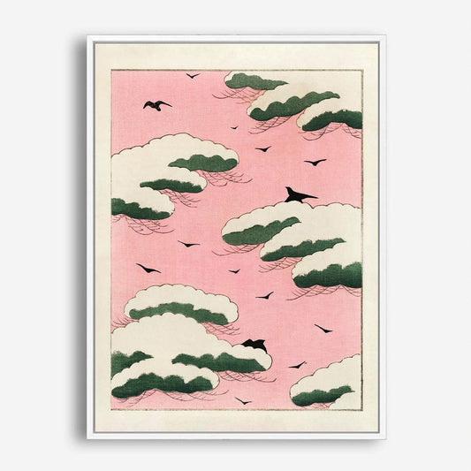 Wes Co Gallery Poster Pink Sky From Bijutsu Sekai by Watanabe Seitei 5 x 7" Home Goods - Artist Edge to edge Art Print