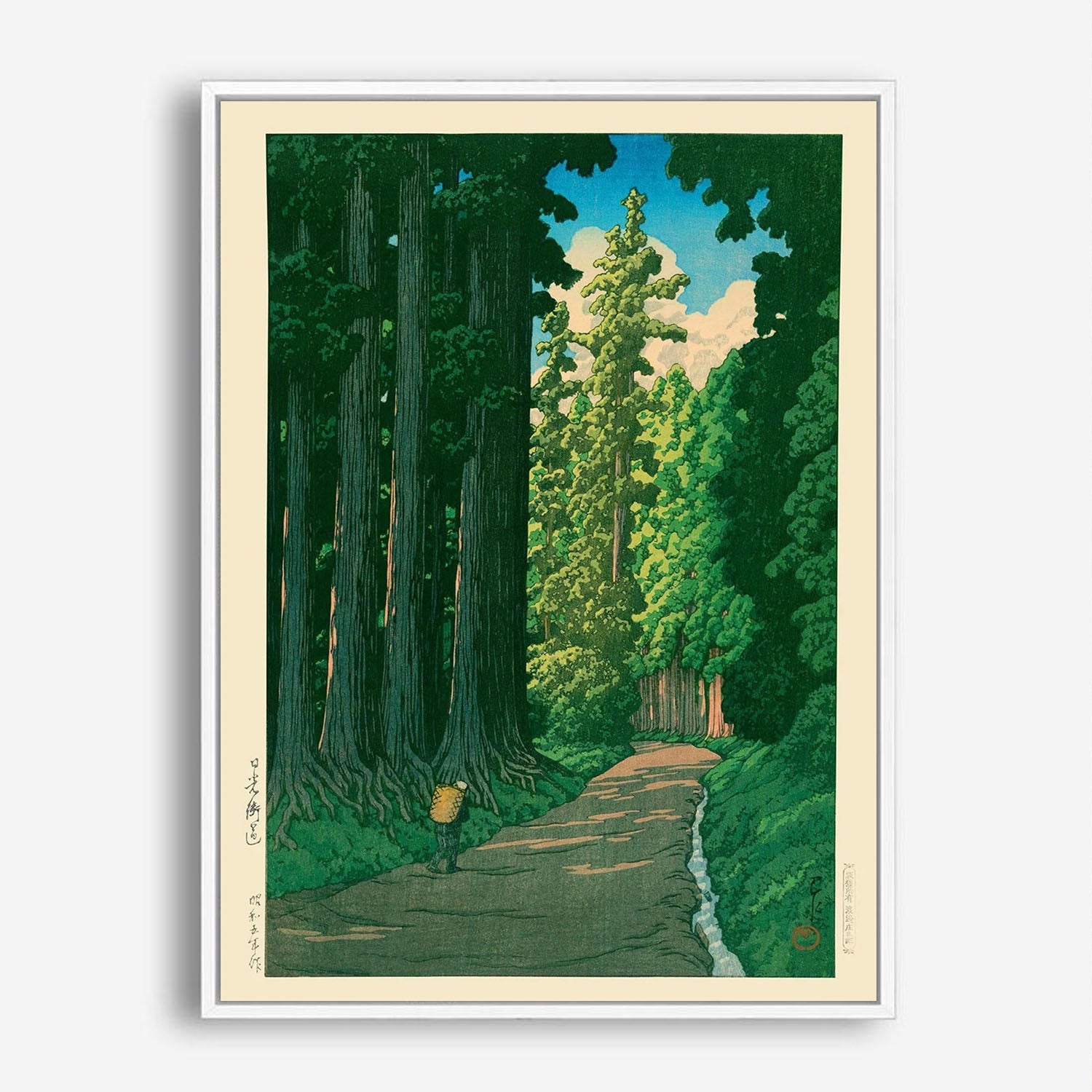 Wes Co Gallery Poster Road To Nikko by Kawase Hasui 5 x 7" Home Goods - Artist Edge to edge Art Print