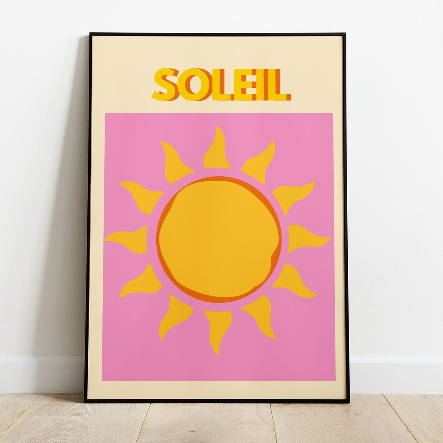 Wes Co Gallery Poster Soleil 8 x 10" Home Goods - Illustrations Edge to edge Art Print