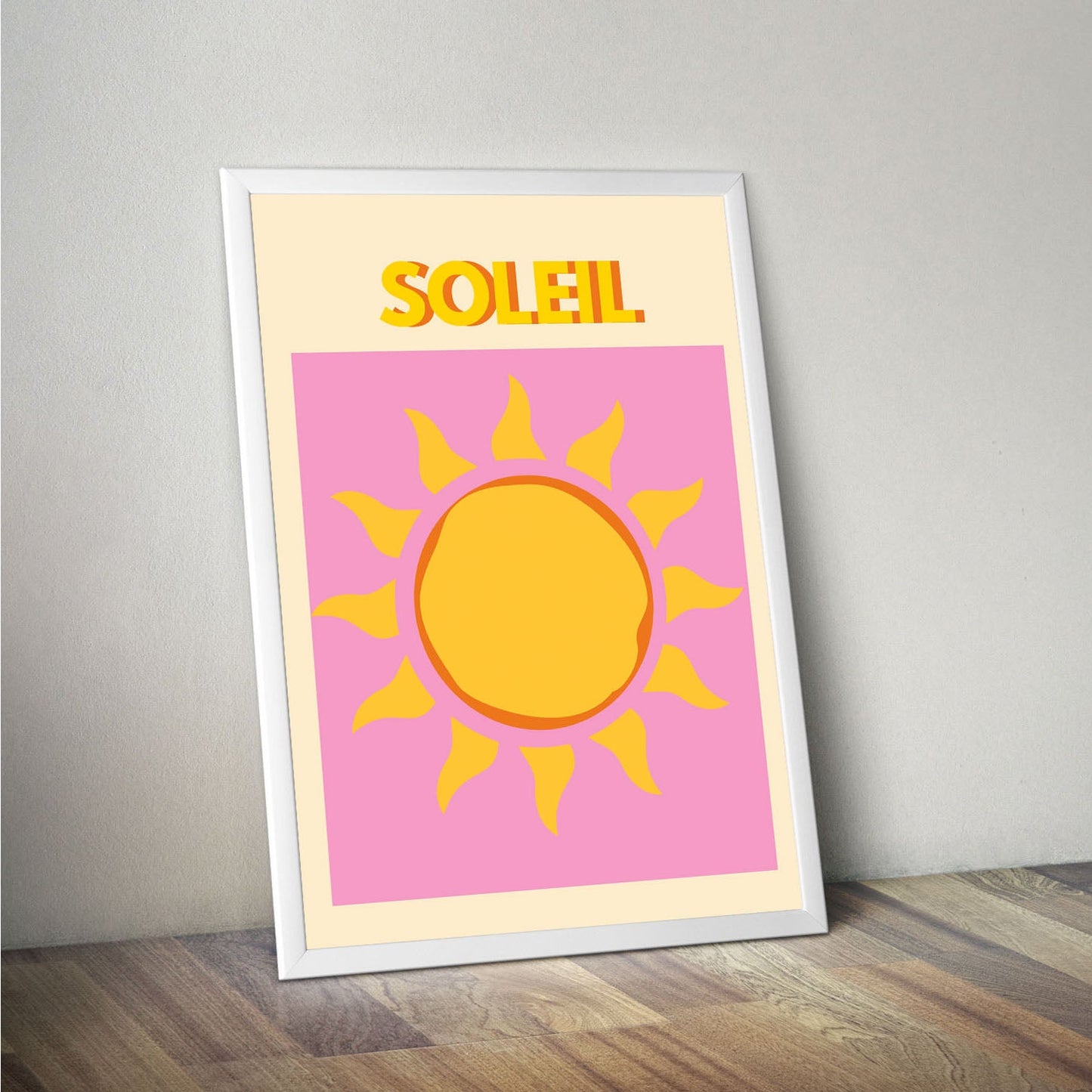 Wes Co Gallery Poster Soleil 16 x 20" Home Goods - Illustrations Edge to edge Art Print