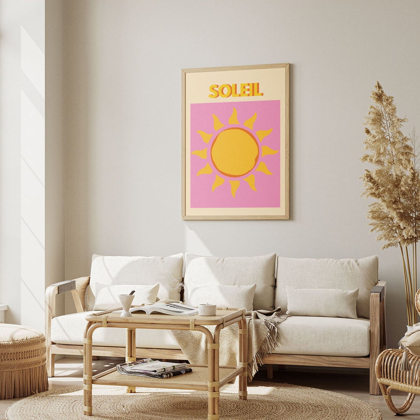 Wes Co Gallery Poster Soleil 12 x 16" Home Goods - Illustrations Edge to edge Art Print