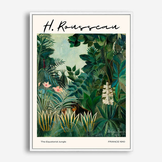 Wes Co Gallery Poster The Equatorial Jungle by Henri Rousseau 5 x 7" Home Goods - Artist Edge to edge Art Print