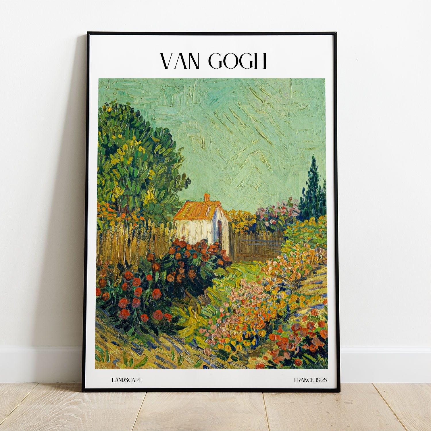 Wes Co Gallery Poster Landscape by Van Gogh 8 x 10" Home Goods - Artist Edge to edge Art Print