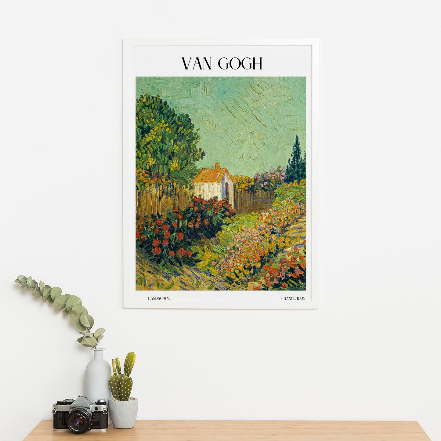 Wes Co Gallery Poster Landscape by Van Gogh 16 x 20" Home Goods - Artist Edge to edge Art Print