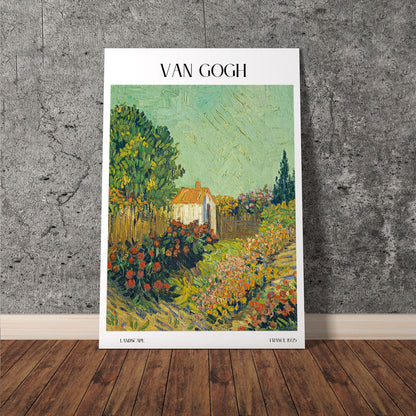 Wes Co Gallery Poster Landscape by Van Gogh 11 x 17" Home Goods - Artist Edge to edge Art Print