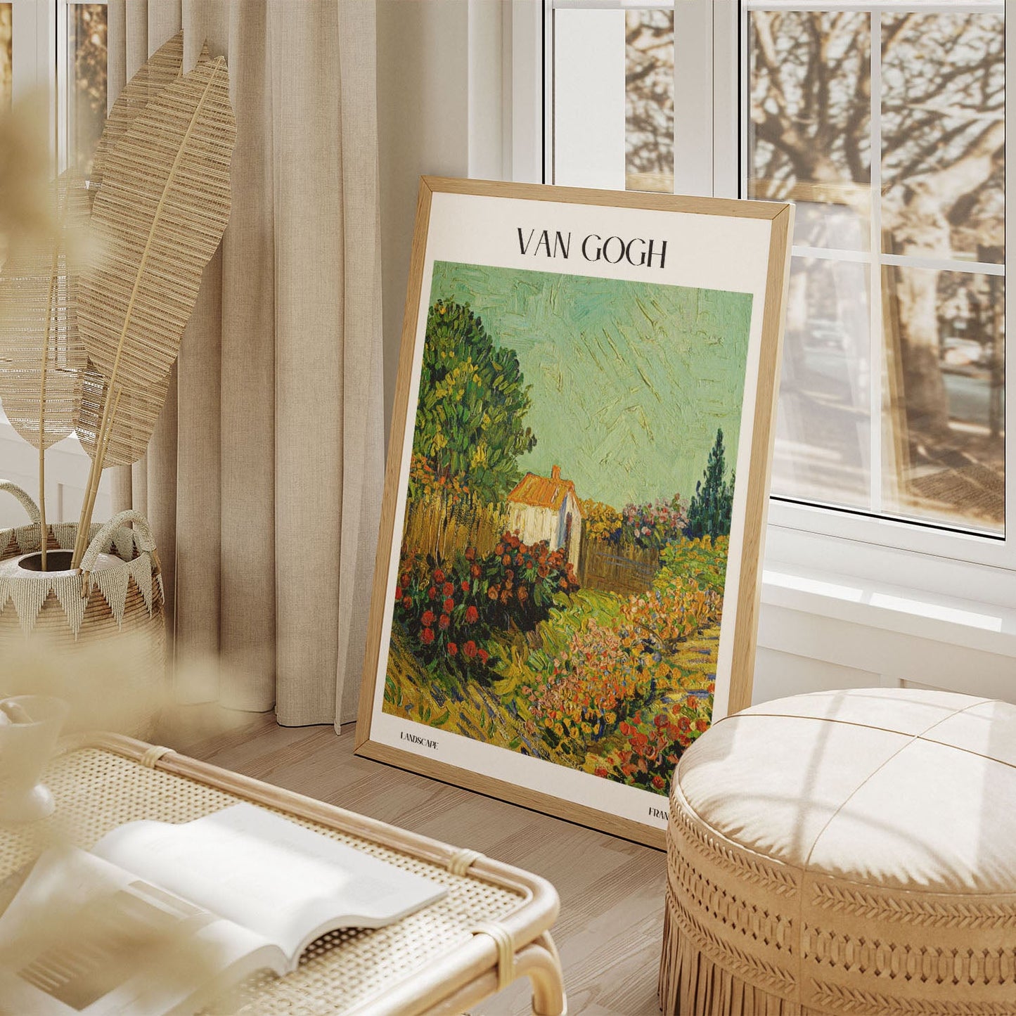 Wes Co Gallery Poster Landscape by Van Gogh 11 x 17" Home Goods - Artist Edge to edge Art Print