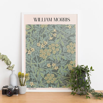 Wes Co Gallery Poster Honey Suckle by William Morris 12 x 16" Home Goods - Artist Edge to edge Art Print