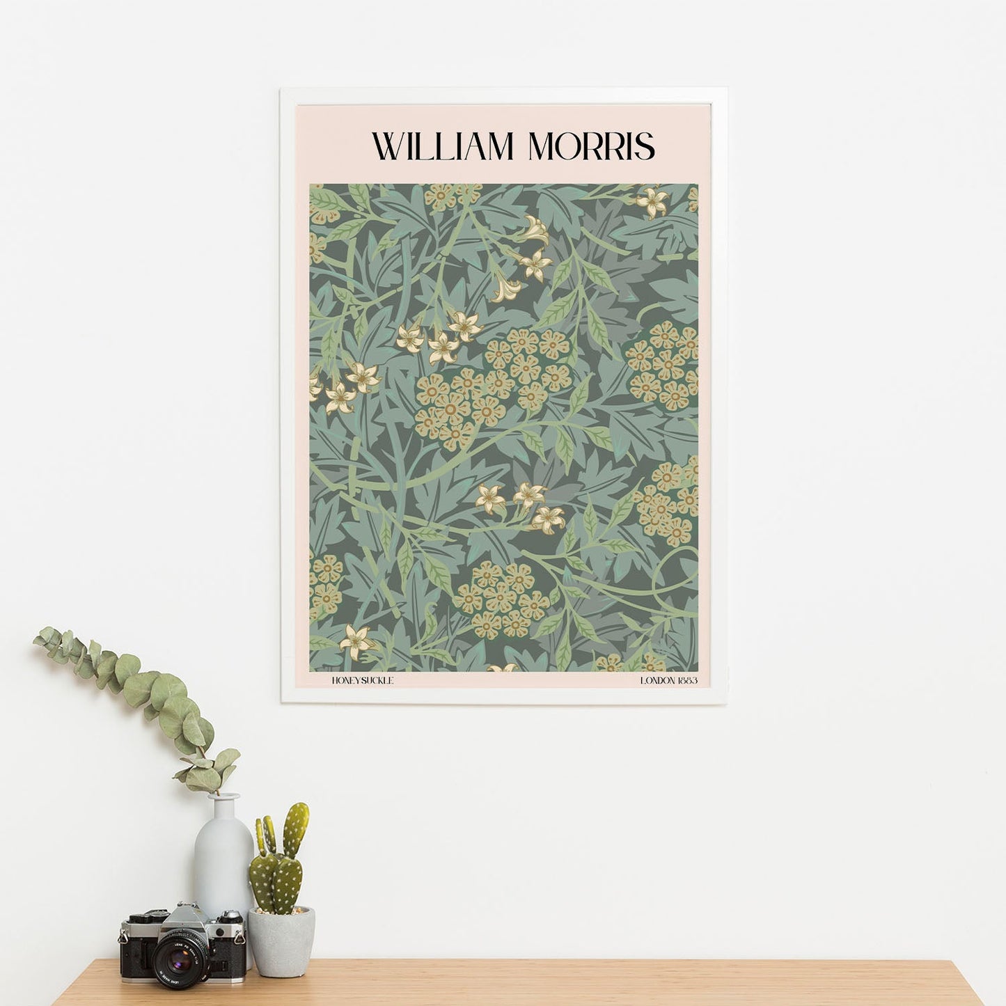 Wes Co Gallery Poster Honey Suckle by William Morris 16 x 20" Home Goods - Artist Edge to edge Art Print