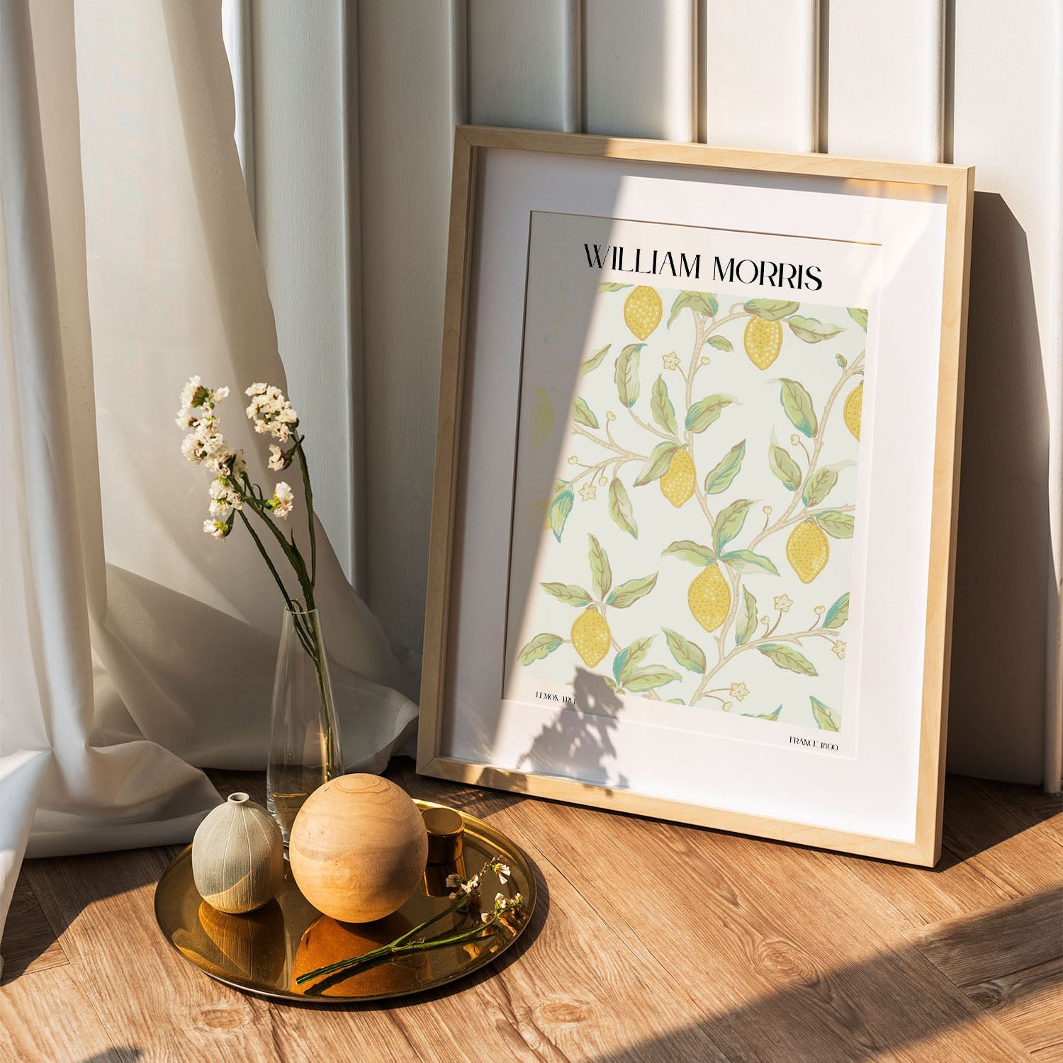 Wes Co Gallery Poster Lemon Tree by William Morris 5 x 7" Home Goods - Artist Edge to edge Art Print