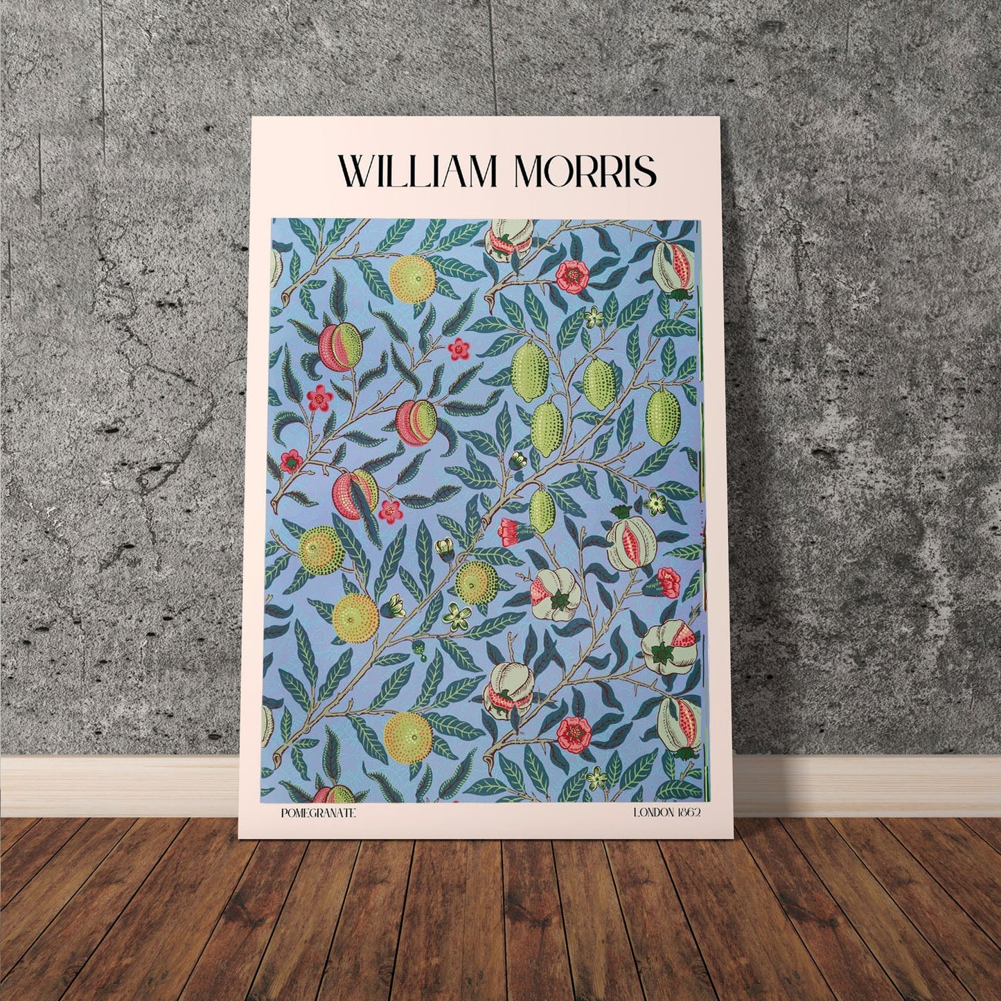 Wes Co Gallery Poster Pomegranate by William Morris 11 x 17" Home Goods - Artist Edge to edge Art Print