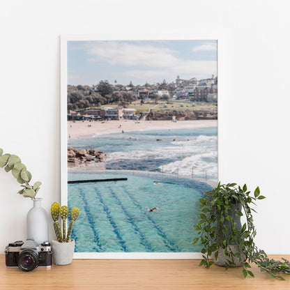 Wes Co Gallery Poster Bronte Baths 11 x 17" Home Goods - Travels Border or edge to edge Art Print