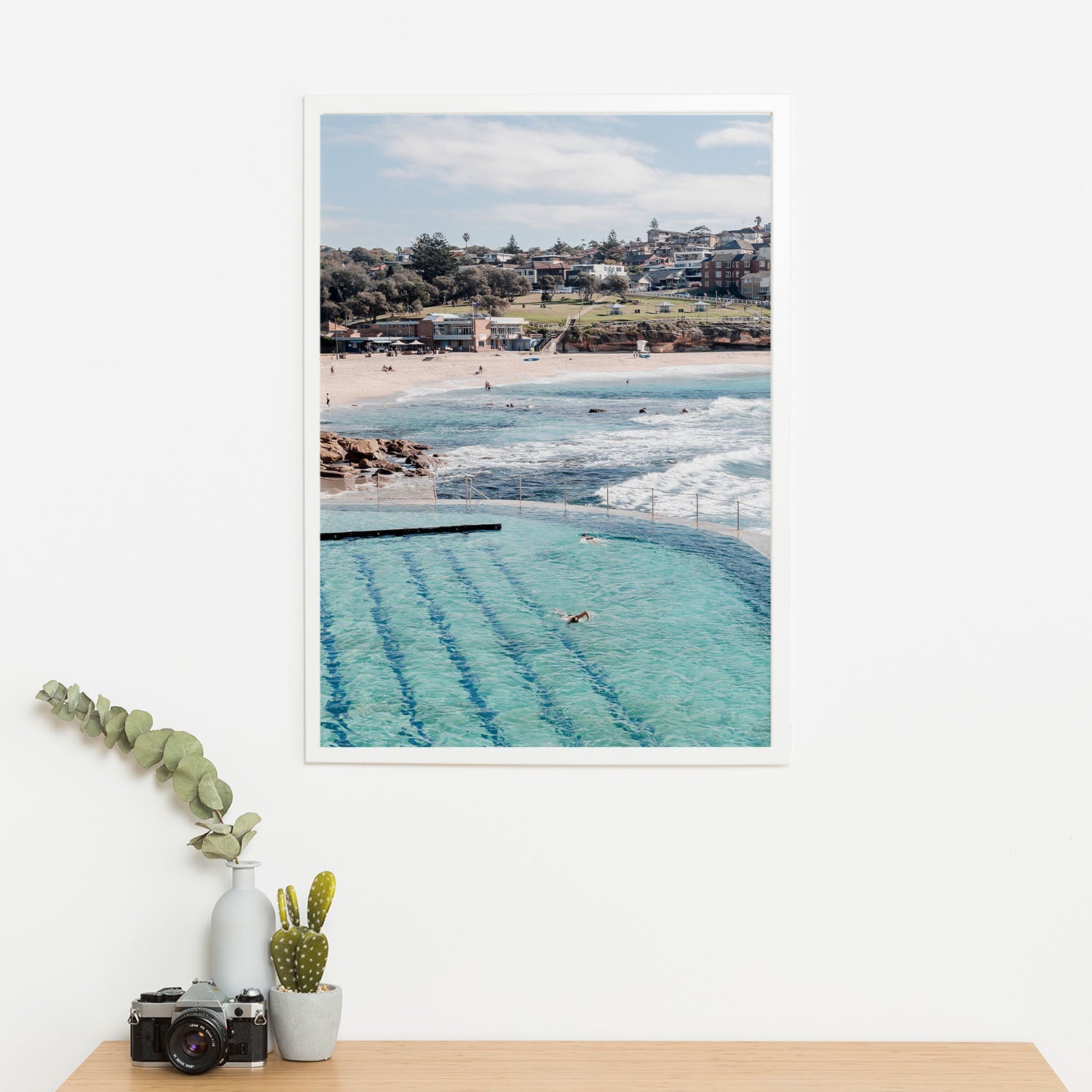 Wes Co Gallery Poster Bronte Baths 11 x 17" Home Goods - Travels Border or edge to edge Art Print