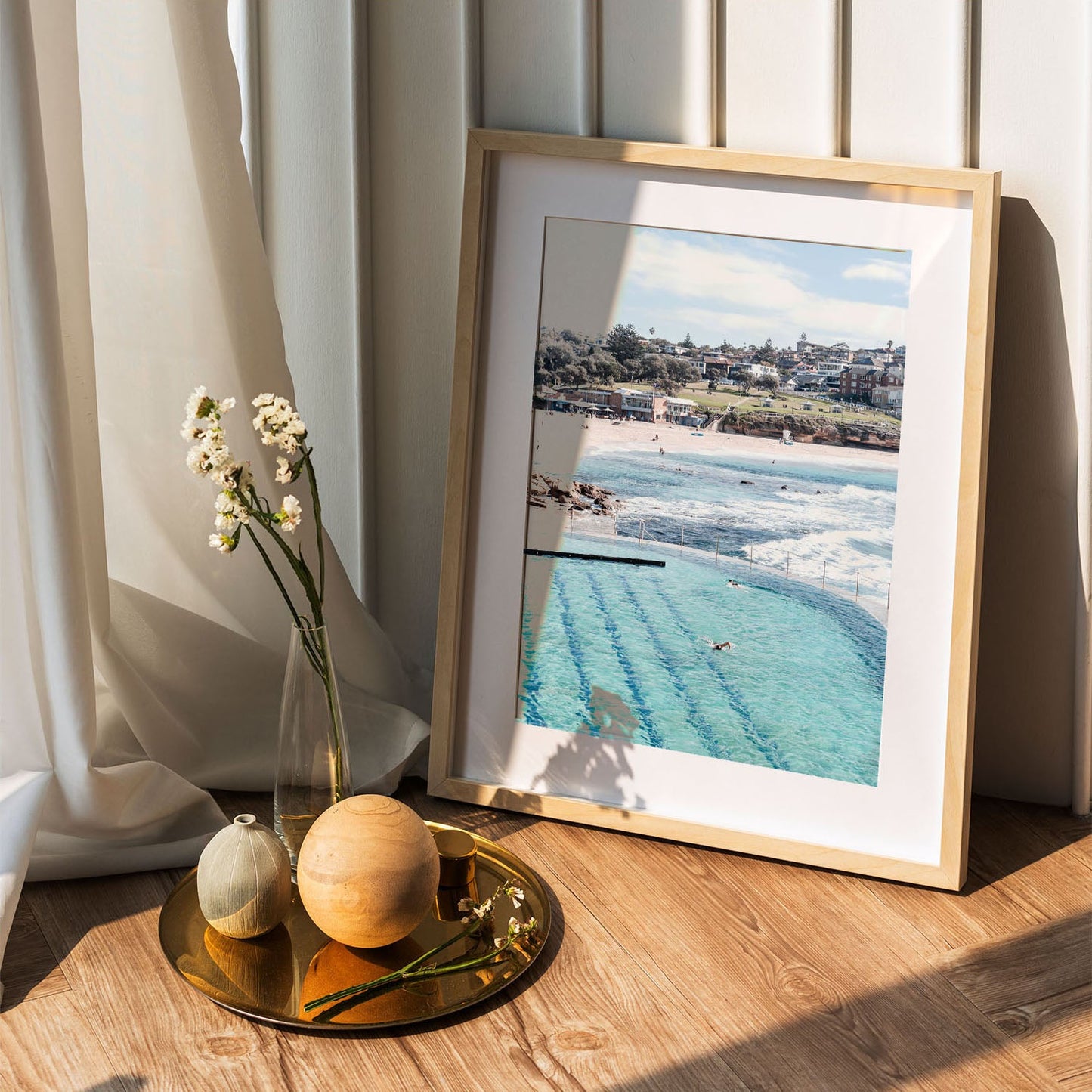 Wes Co Gallery Poster Bronte Baths 5 x 7" Home Goods - Travels Border or edge to edge Art Print