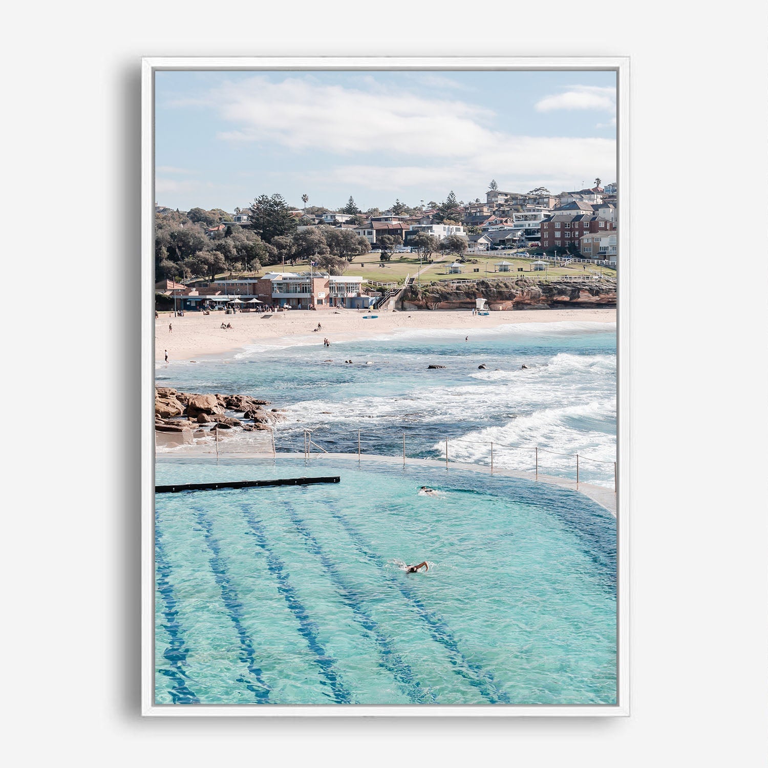 Wes Co Gallery Poster Bronte Baths 8 x 10" Home Goods - Travels Border or edge to edge Art Print