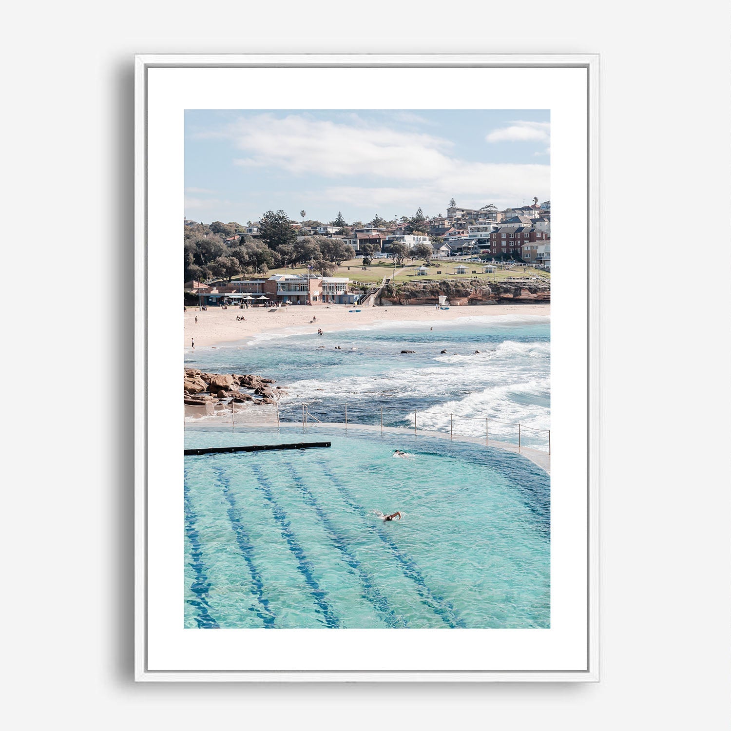 Wes Co Gallery Poster Bronte Baths 5 x 7" Home Goods - Travels Border or edge to edge Art Print