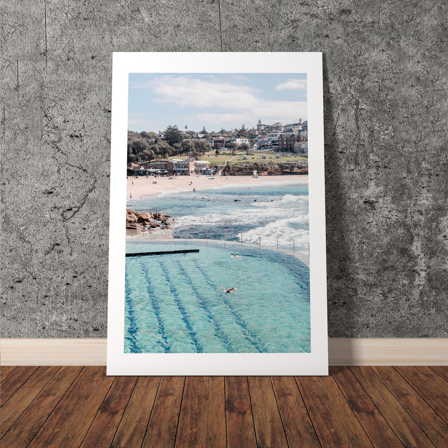 Wes Co Gallery Poster Bronte Baths 8 x 10" Home Goods - Travels Border or edge to edge Art Print