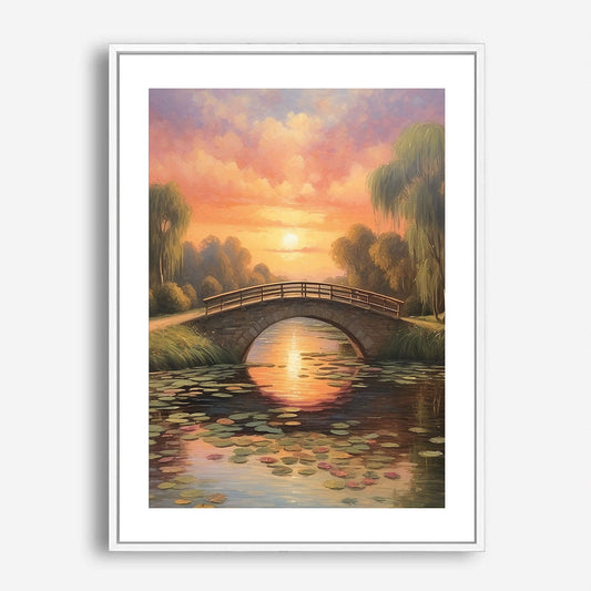 Wes Co Gallery Poster Monet Bridge 5 x 7" Home Goods - Illustrations Border or edge to edge Art Print