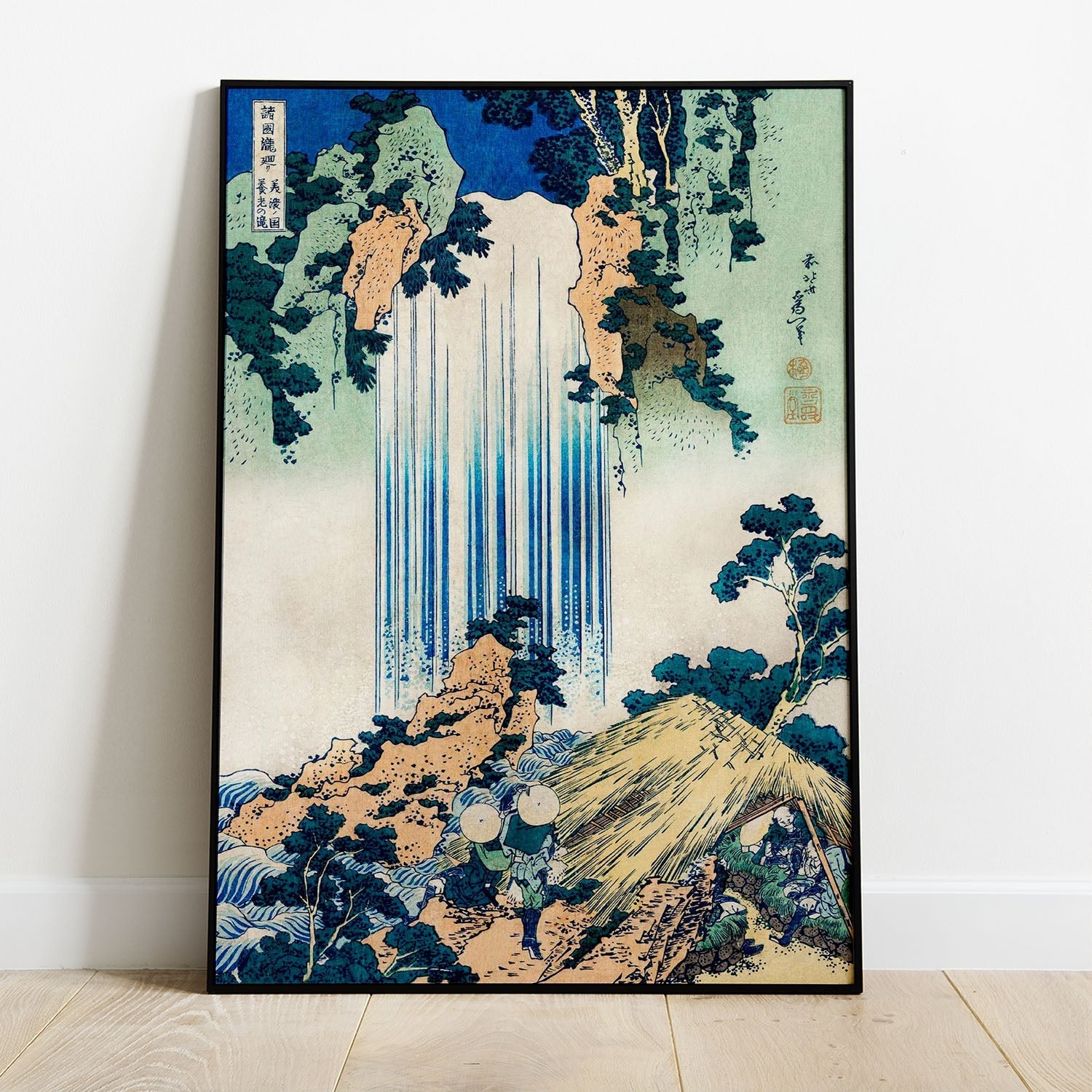 Wes Co Gallery Poster Yoro Waterfall by Katsushika Hokusai 8 x 10" Home Goods - Artist Edge to edge Art Print