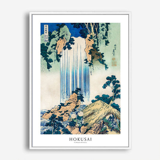 Wes Co Gallery Poster Yoro Waterfall Profile by Katsushika Hokusai 5 x 7" Home Goods - Artist Edge to edge Art Print