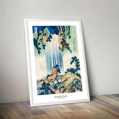 Wes Co Gallery Poster Yoro Waterfall Profile by Katsushika Hokusai 16 x 20" Home Goods - Artist Edge to edge Art Print