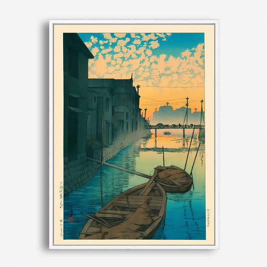 Wes Co Gallery Poster Morning at Onegishi by Kawase Hasui 5 x 7" Home Goods - Artist Edge to edge Art Print