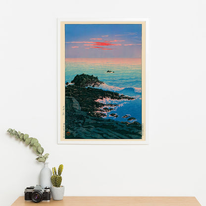 Wes Co Gallery Poster Morning of Cape Inubo by Kawase Hasui 16 x 20" Home Goods - Artist Edge to edge Art Print