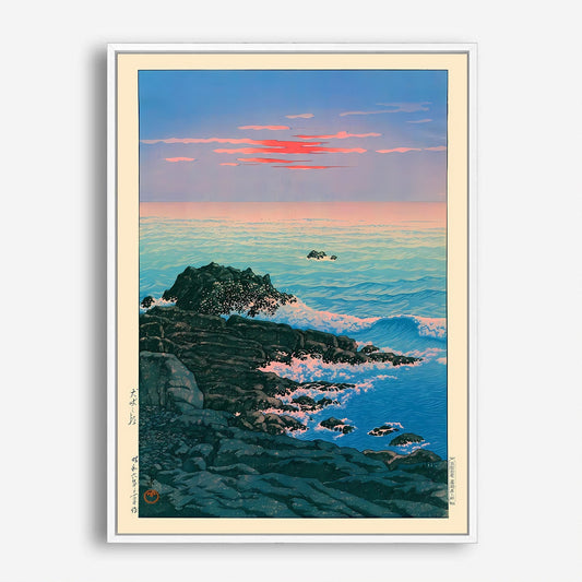 Wes Co Gallery Poster Morning of Cape Inubo by Kawase Hasui 5 x 7" Home Goods - Artist Edge to edge Art Print