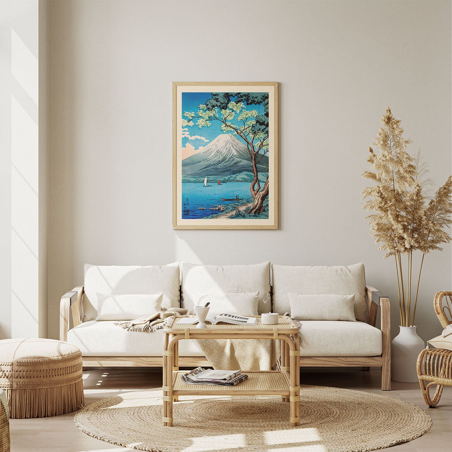 Wes Co Gallery Poster Mount Fuji from Lake Yamanaka by Hiroaki Takahashi 8 x 10" Home Goods - Artist Edge to edge Art Print