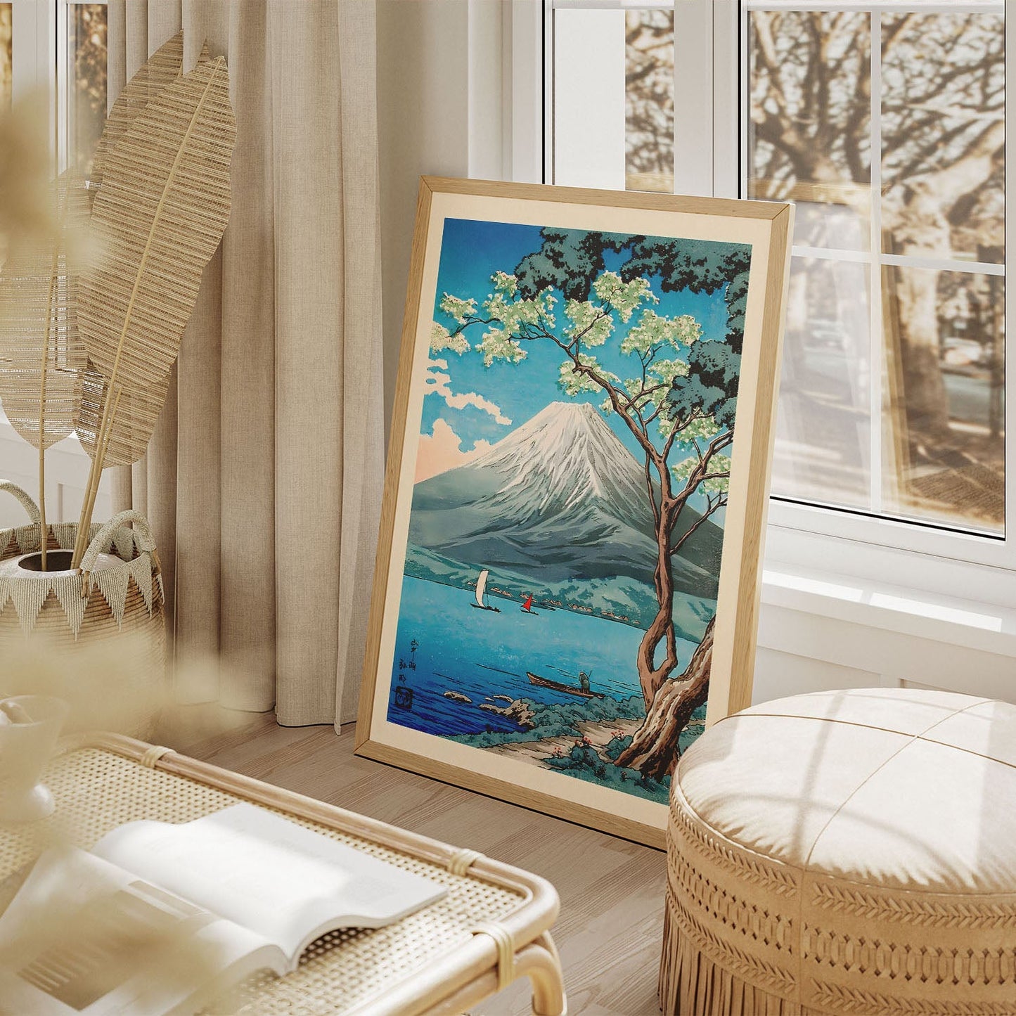 Wes Co Gallery Poster Mount Fuji from Lake Yamanaka by Hiroaki Takahashi 11 x 17" Home Goods - Artist Edge to edge Art Print