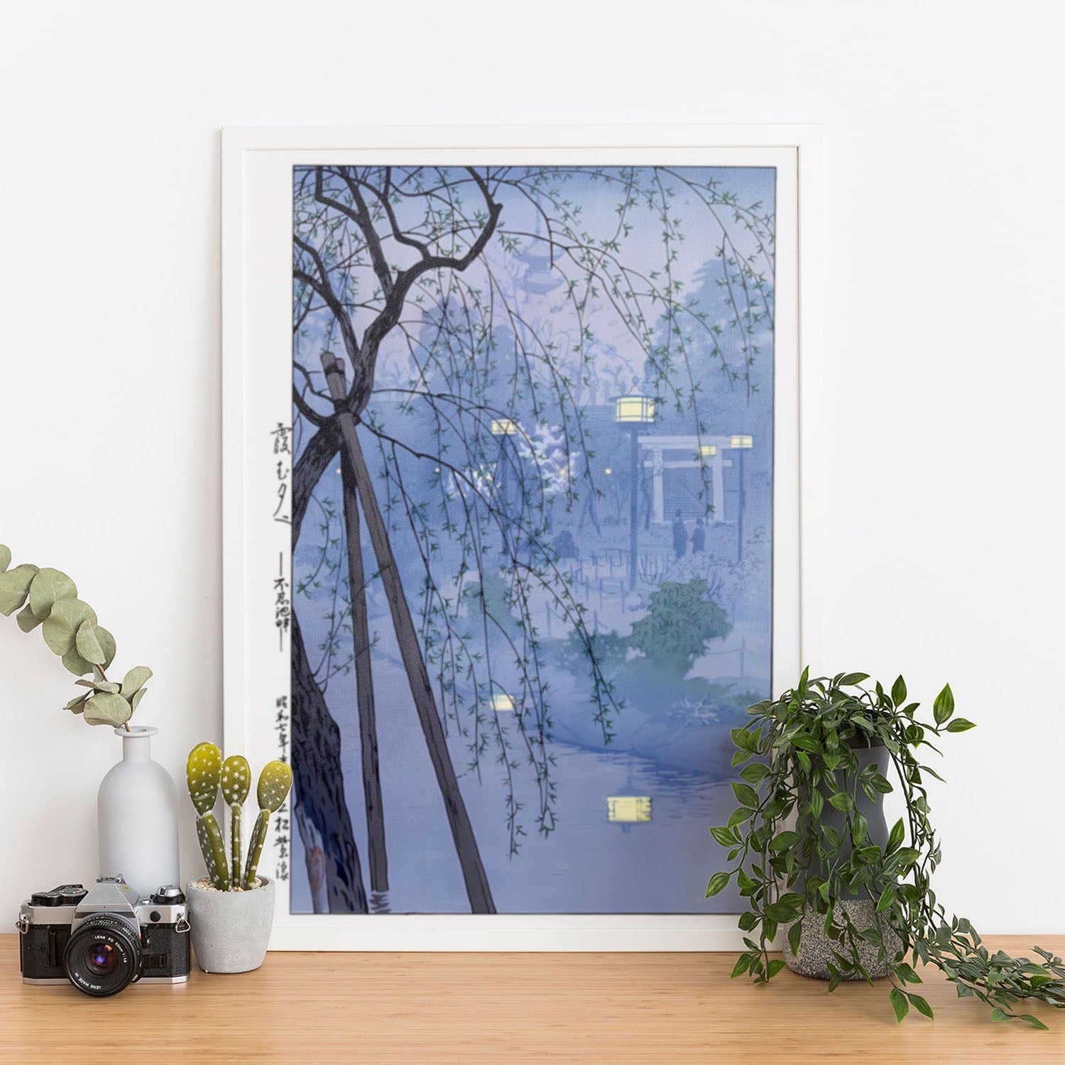 Wes Co Gallery Poster Japan at night by Shiro 12 x 16" Home Goods - Artist Edge to edge Art Print