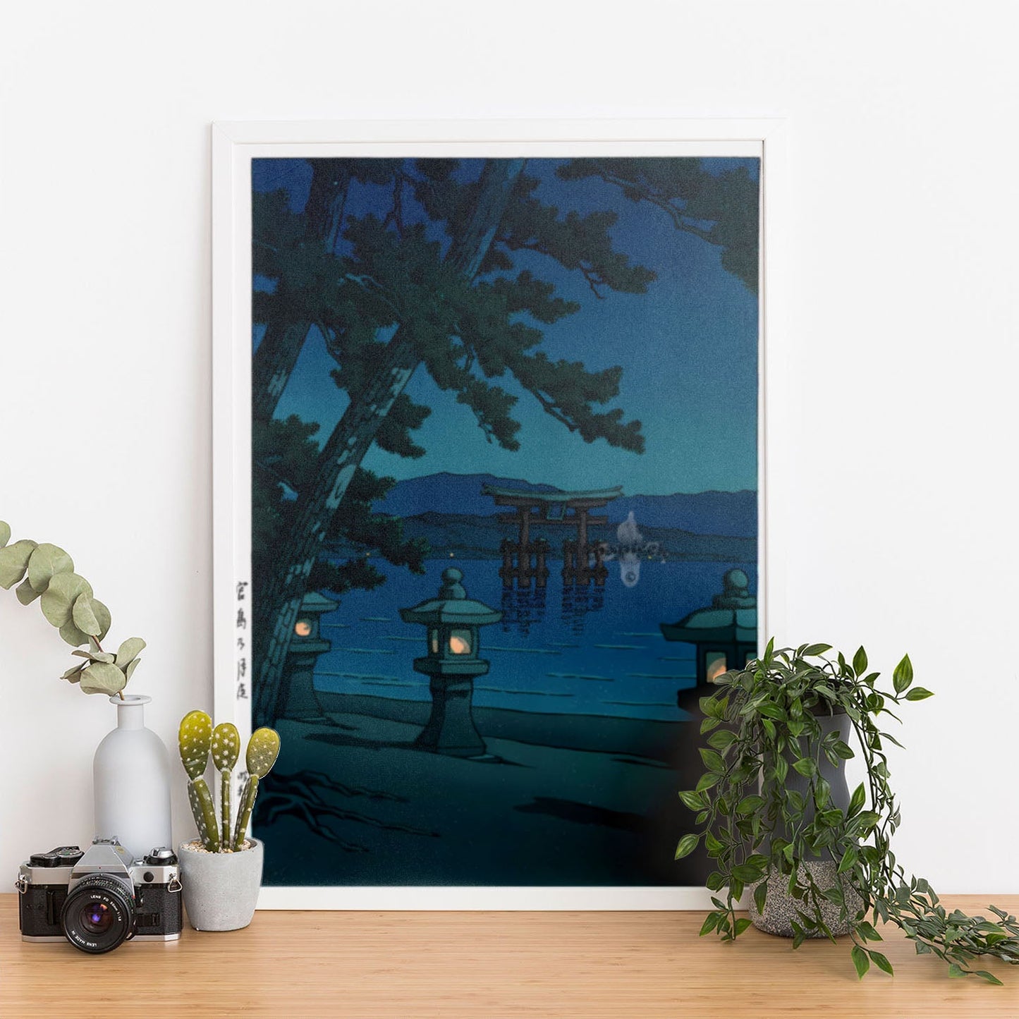 Wes Co Gallery Poster Torii Gate at Miyajima by Kawase Hasui 12 x 16" Home Goods - Artist Edge to edge Art Print