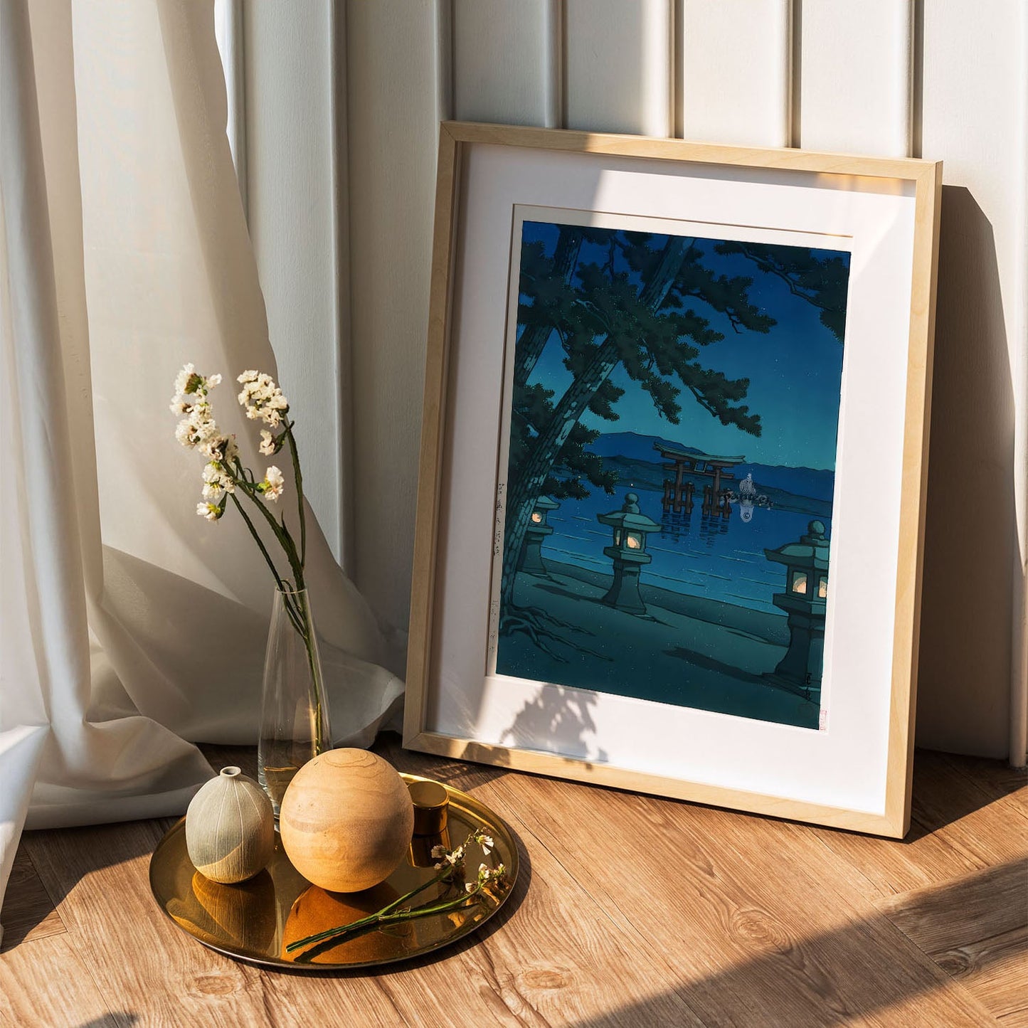 Wes Co Gallery Poster Torii Gate at Miyajima by Kawase Hasui 5 x 7" Home Goods - Artist Edge to edge Art Print