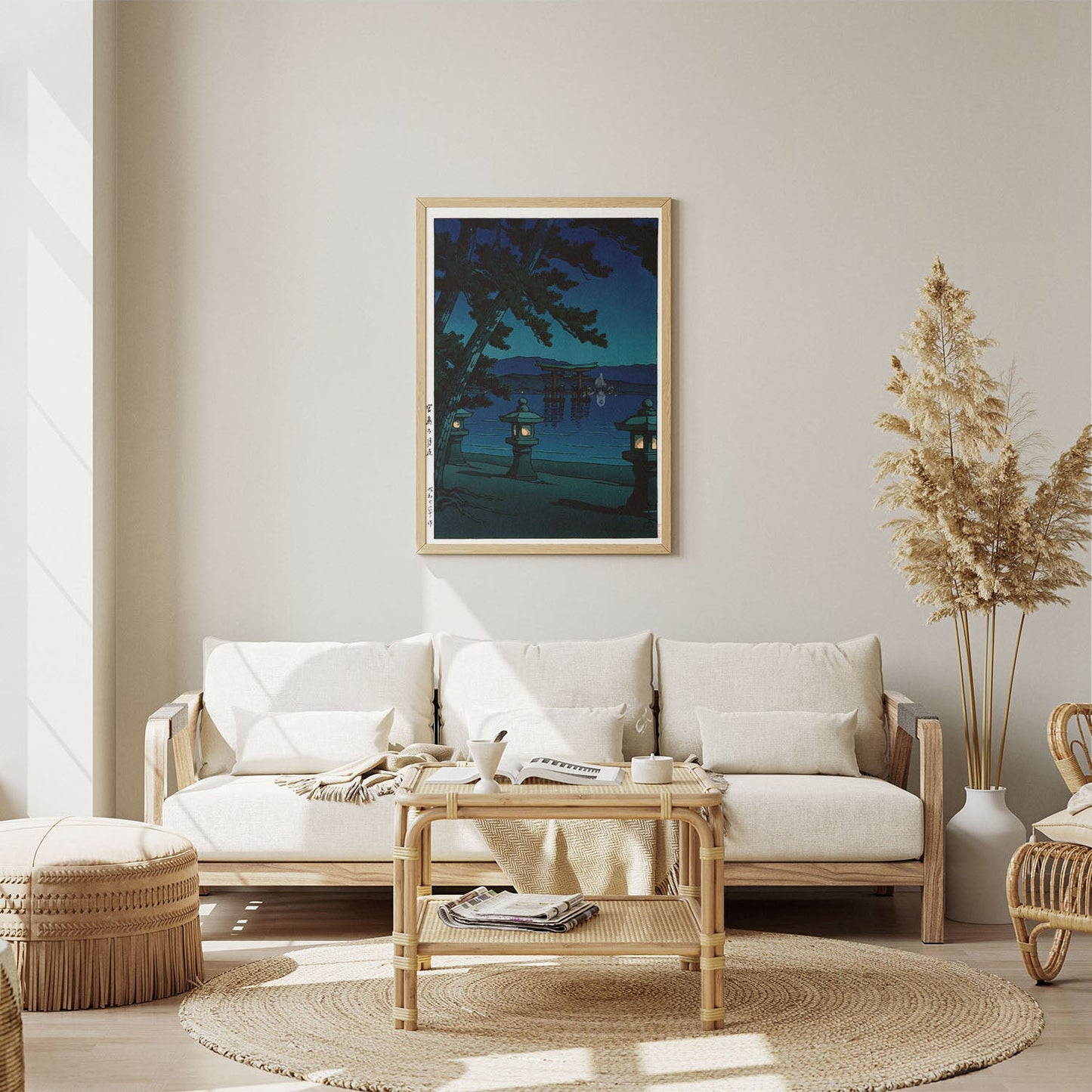 Wes Co Gallery Poster Torii Gate at Miyajima by Kawase Hasui 8 x 10" Home Goods - Artist Edge to edge Art Print