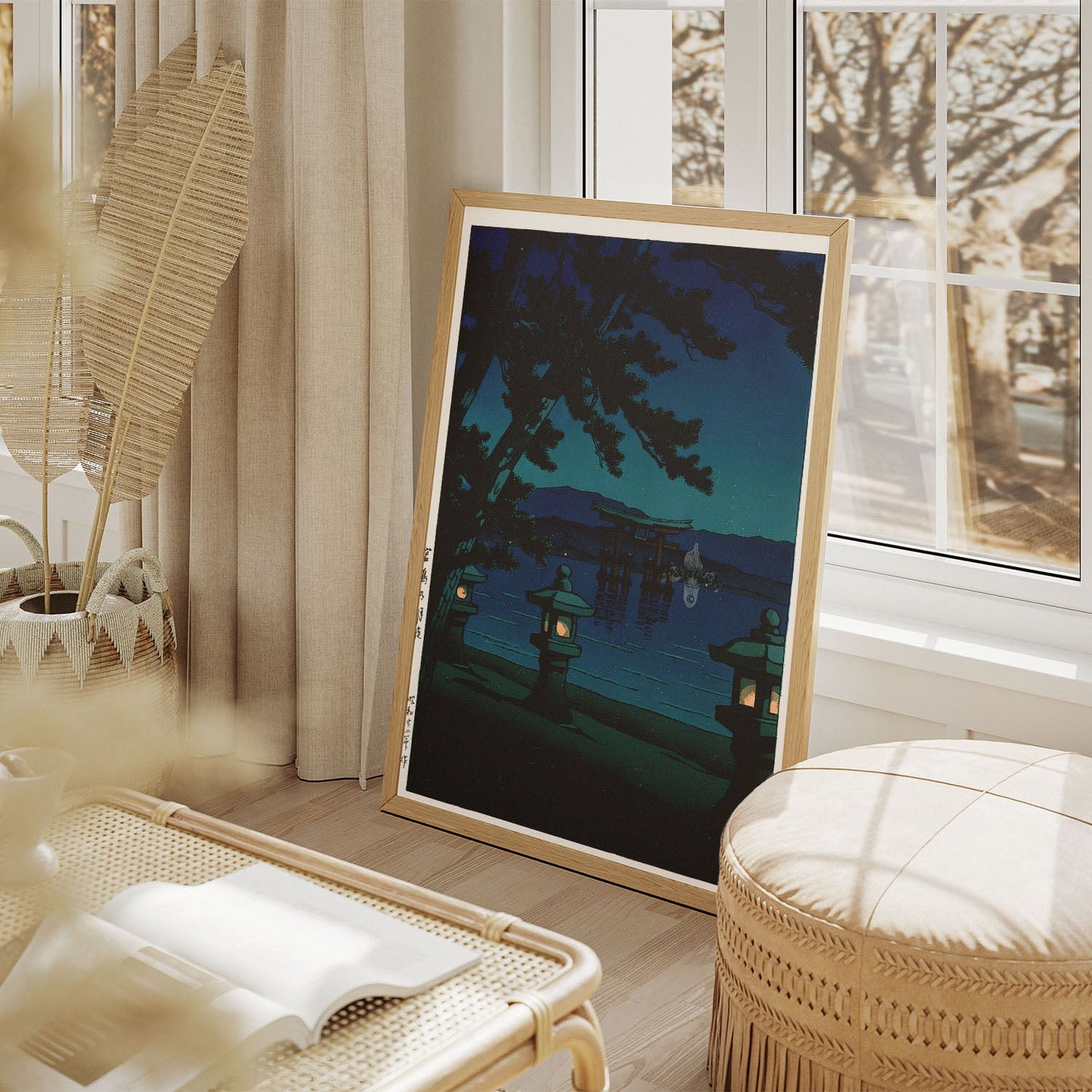 Wes Co Gallery Poster Torii Gate at Miyajima by Kawase Hasui 11 x 17" Home Goods - Artist Edge to edge Art Print