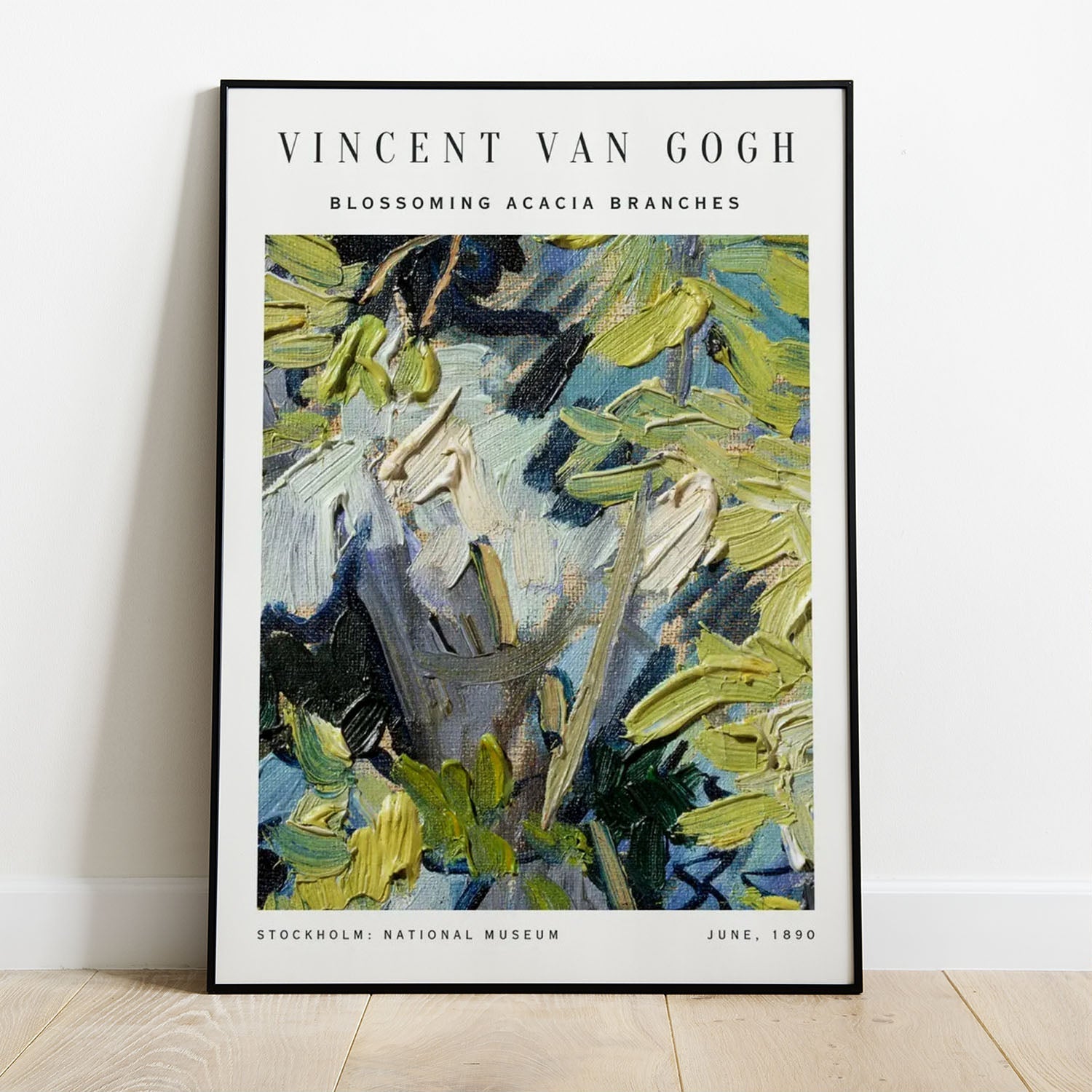 Wes Co Gallery Poster Blossoming Acacia Branches by Vincent Van Gogh 8 x 10" Home Goods - Artist Edge to edge Art Print