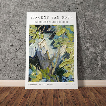 Wes Co Gallery Poster Blossoming Acacia Branches by Vincent Van Gogh 11 x 17" Home Goods - Artist Edge to edge Art Print