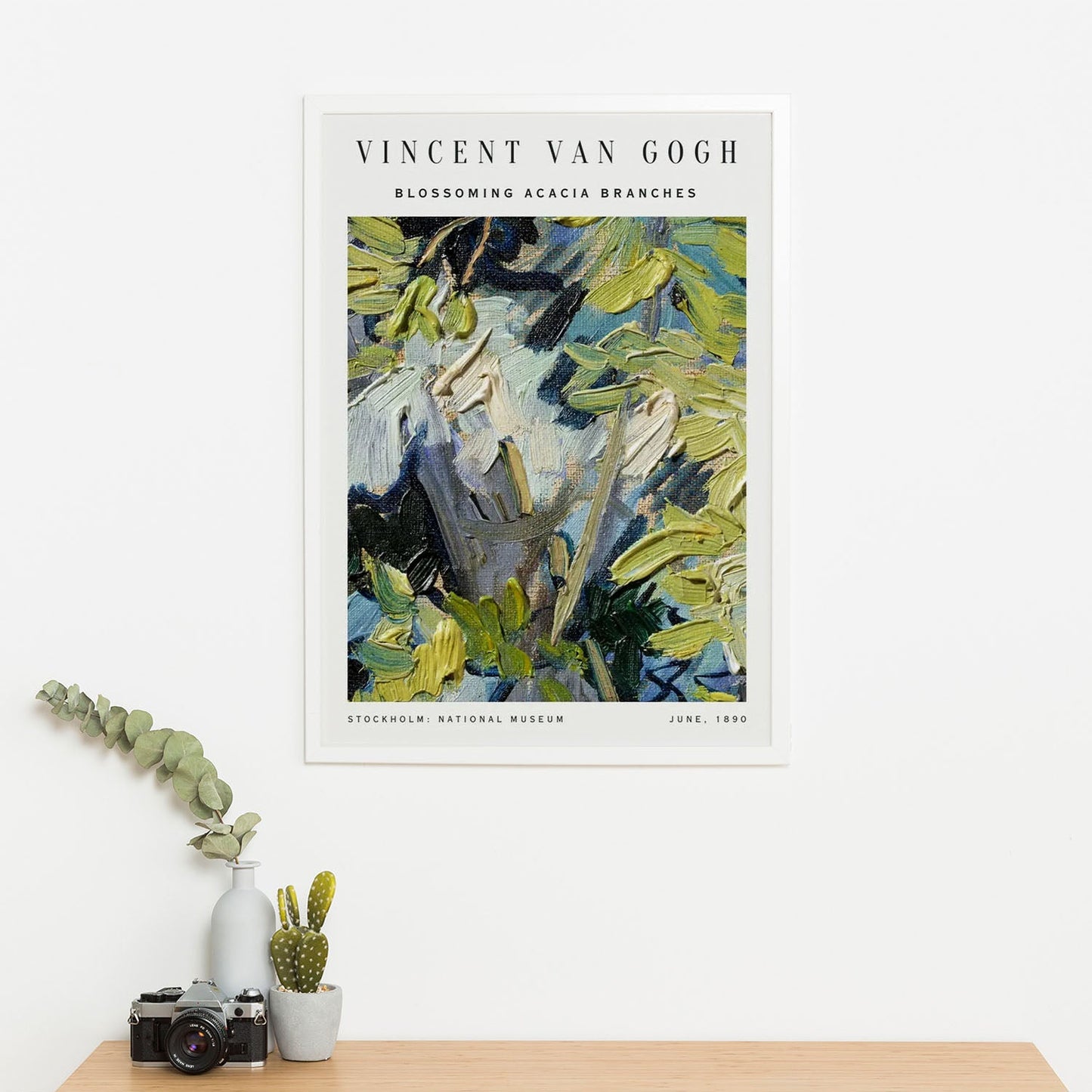 Wes Co Gallery Poster Blossoming Acacia Branches by Vincent Van Gogh 16 x 20" Home Goods - Artist Edge to edge Art Print