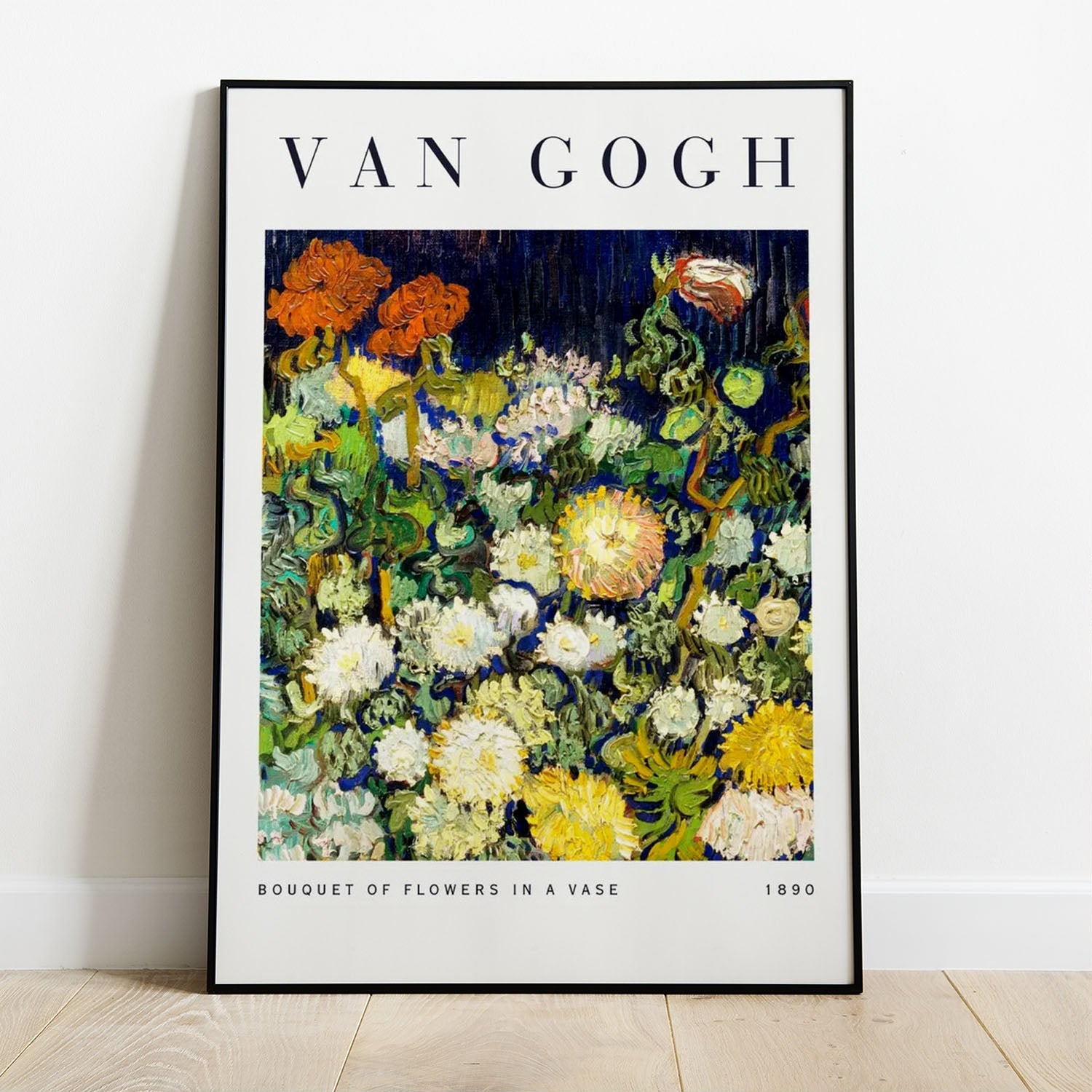 Wes Co Gallery Poster Bouquet of Flowers by Vincent Van Gogh 8 x 10" Home Goods - Artist Edge to edge Art Print