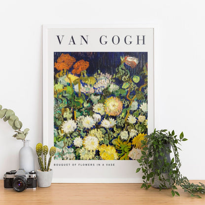 Wes Co Gallery Poster Bouquet of Flowers by Vincent Van Gogh 12 x 16" Home Goods - Artist Edge to edge Art Print