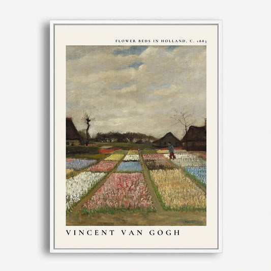 Wes Co Gallery Poster Flower Beds in Holland by Vincent Van Gogh 5 x 7" Home Goods - Artist Edge to edge Art Print