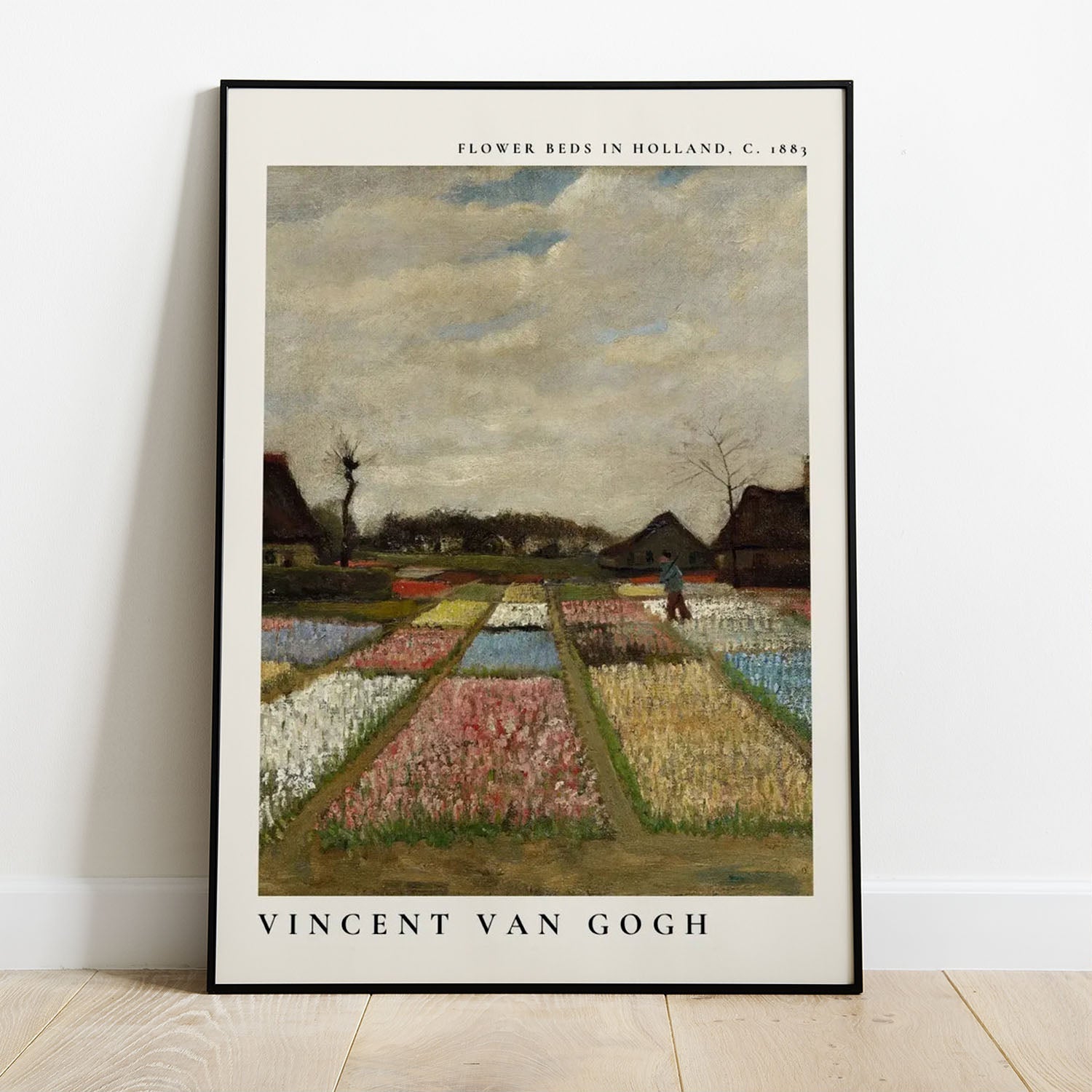 Wes Co Gallery Poster Flower Beds in Holland by Vincent Van Gogh 8 x 10" Home Goods - Artist Edge to edge Art Print