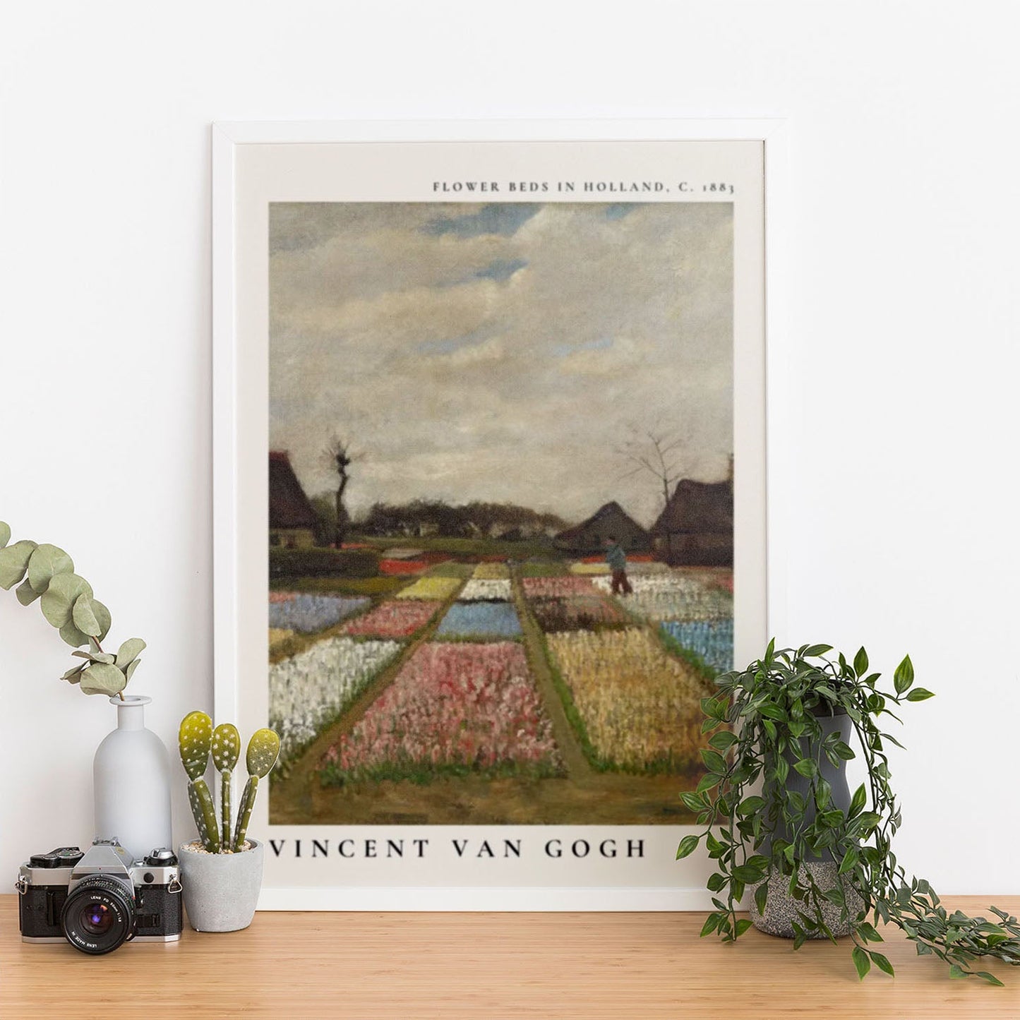 Wes Co Gallery Poster Flower Beds in Holland by Vincent Van Gogh 12 x 16" Home Goods - Artist Edge to edge Art Print