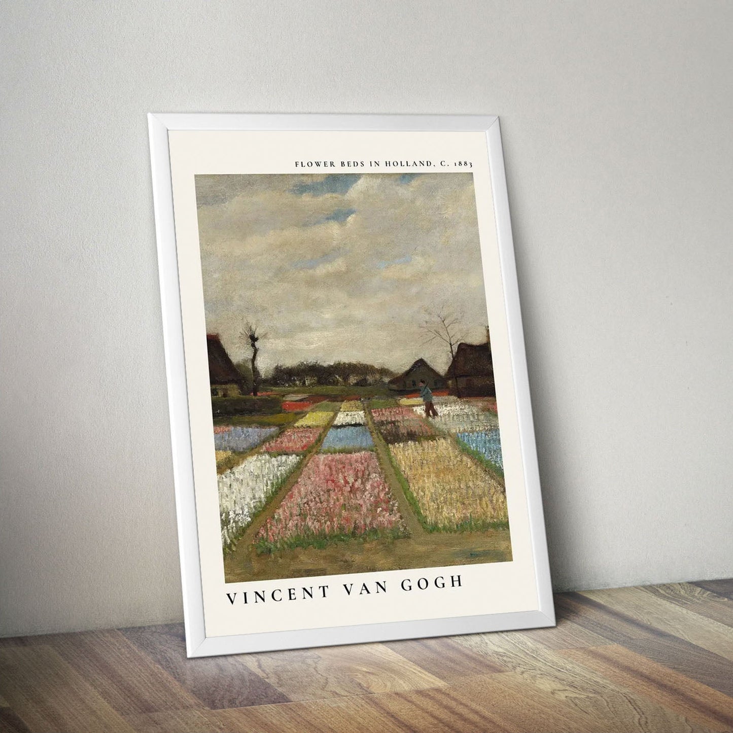 Wes Co Gallery Poster Flower Beds in Holland by Vincent Van Gogh 16 x 20" Home Goods - Artist Edge to edge Art Print