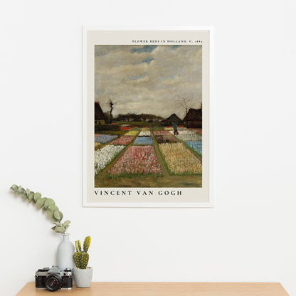 Wes Co Gallery Poster Flower Beds in Holland by Vincent Van Gogh 16 x 20" Home Goods - Artist Edge to edge Art Print