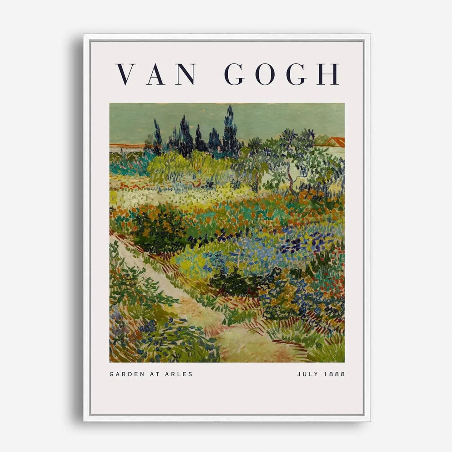 Wes Co Gallery Poster Garden at Arles by Vincent Van Gogh 5 x 7" Home Goods - Artist Edge to edge Art Print