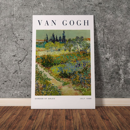 Wes Co Gallery Poster Garden at Arles by Vincent Van Gogh 11 x 17" Home Goods - Artist Edge to edge Art Print