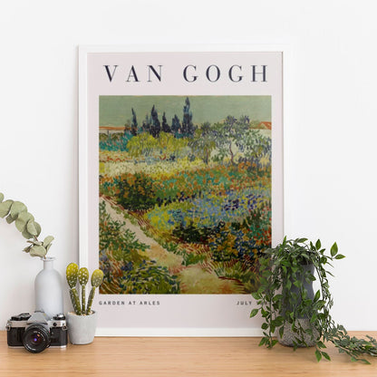 Wes Co Gallery Poster Garden at Arles by Vincent Van Gogh 12 x 16" Home Goods - Artist Edge to edge Art Print