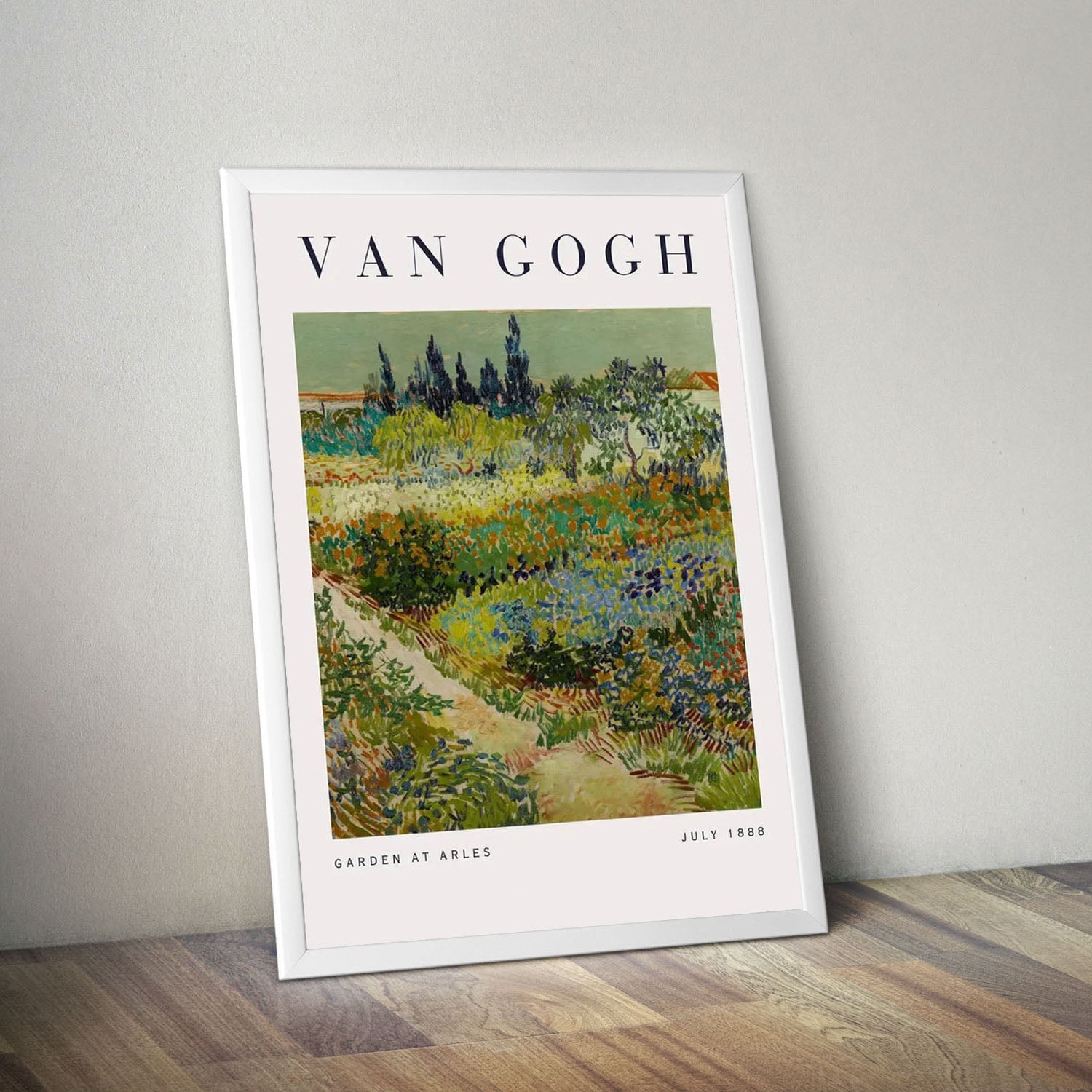 Wes Co Gallery Poster Garden at Arles by Vincent Van Gogh 16 x 20" Home Goods - Artist Edge to edge Art Print